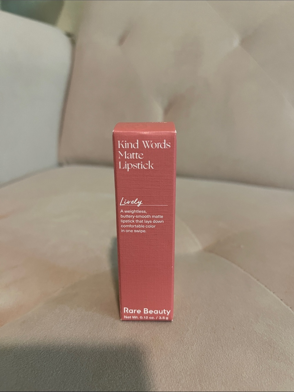 Rare Beauty Kind Words Matte Lipstick — Lively Coral Rose